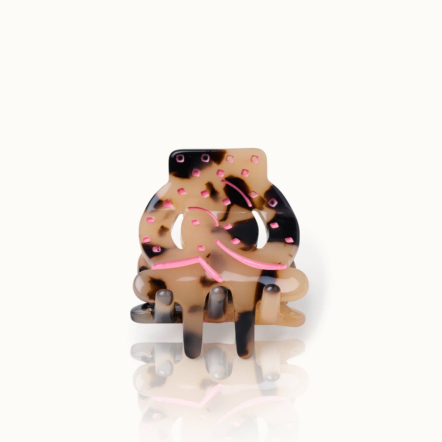 Haarklammer Breze pink leo klein