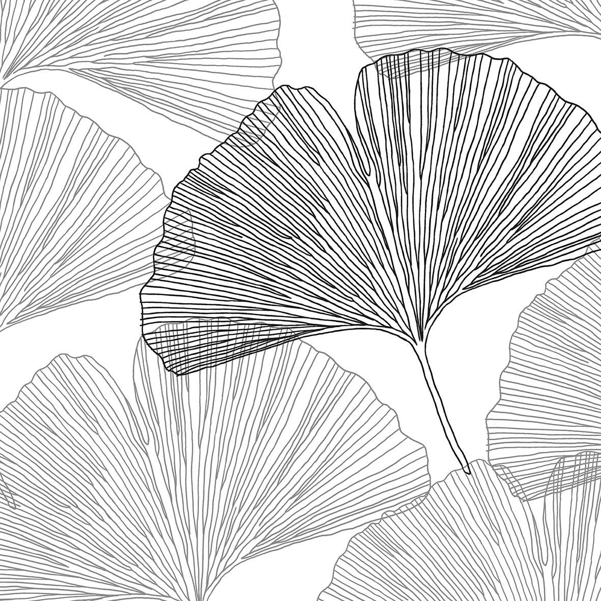 Gingko Leaves Napkin 33x33