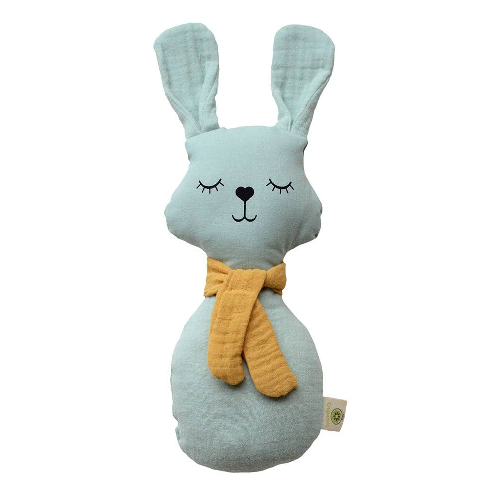 Bio-Rassel Hase aus Baumwolle für Babys