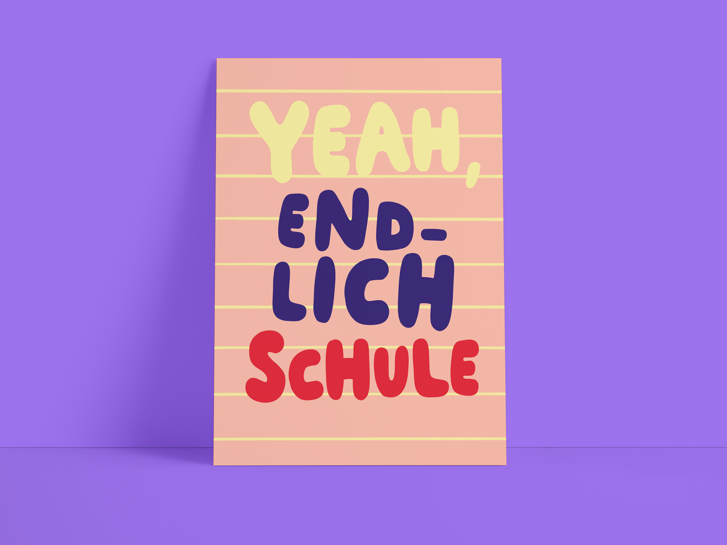 Postkarte / Einschulung / Schulkind / Spruch / DINA6