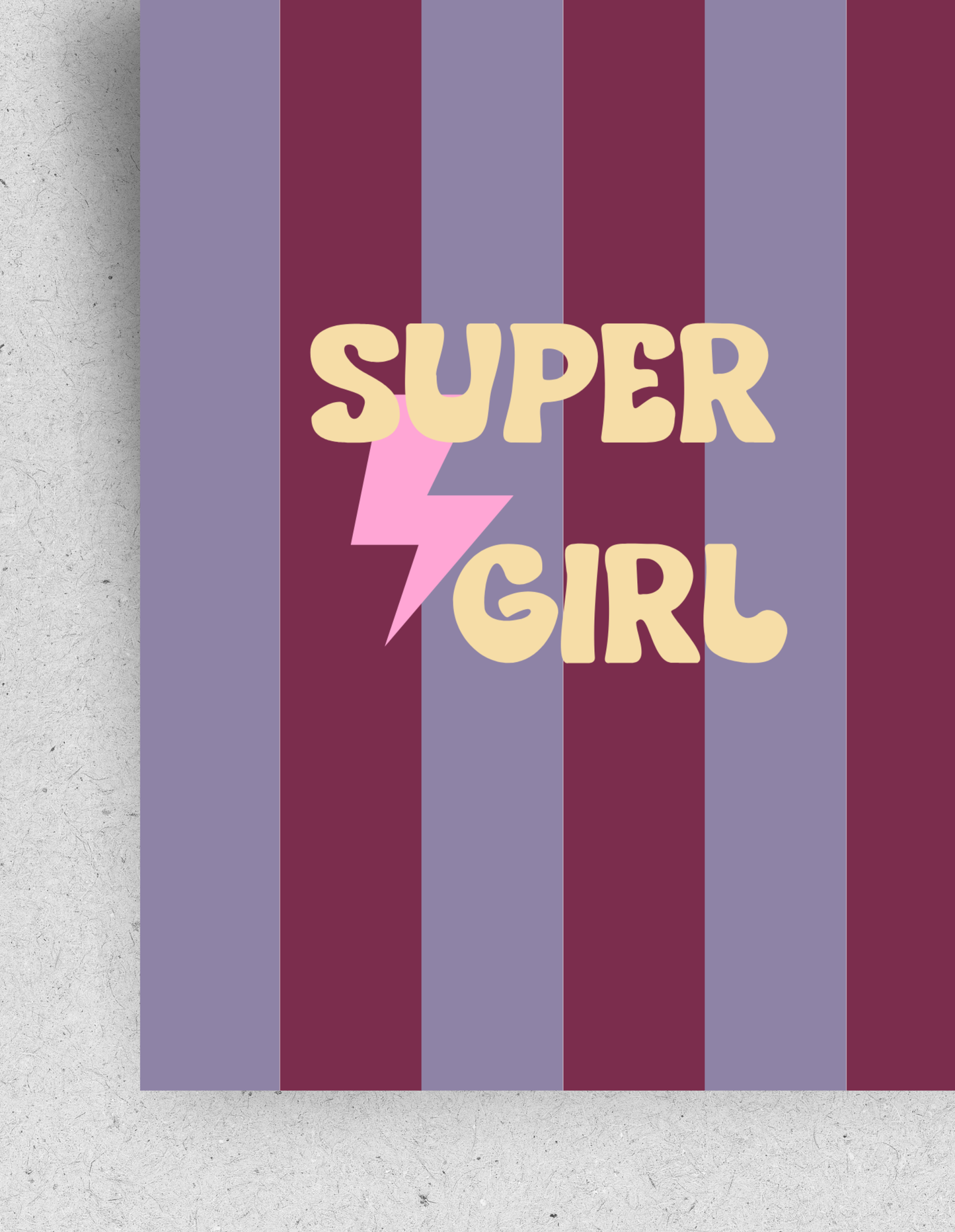 Postkarte "Super Girl"