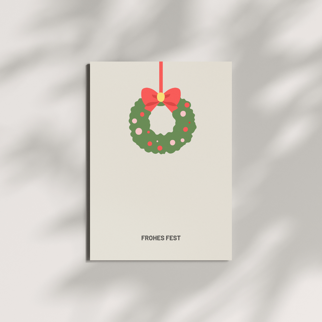 Postkarte - FROHES FEST