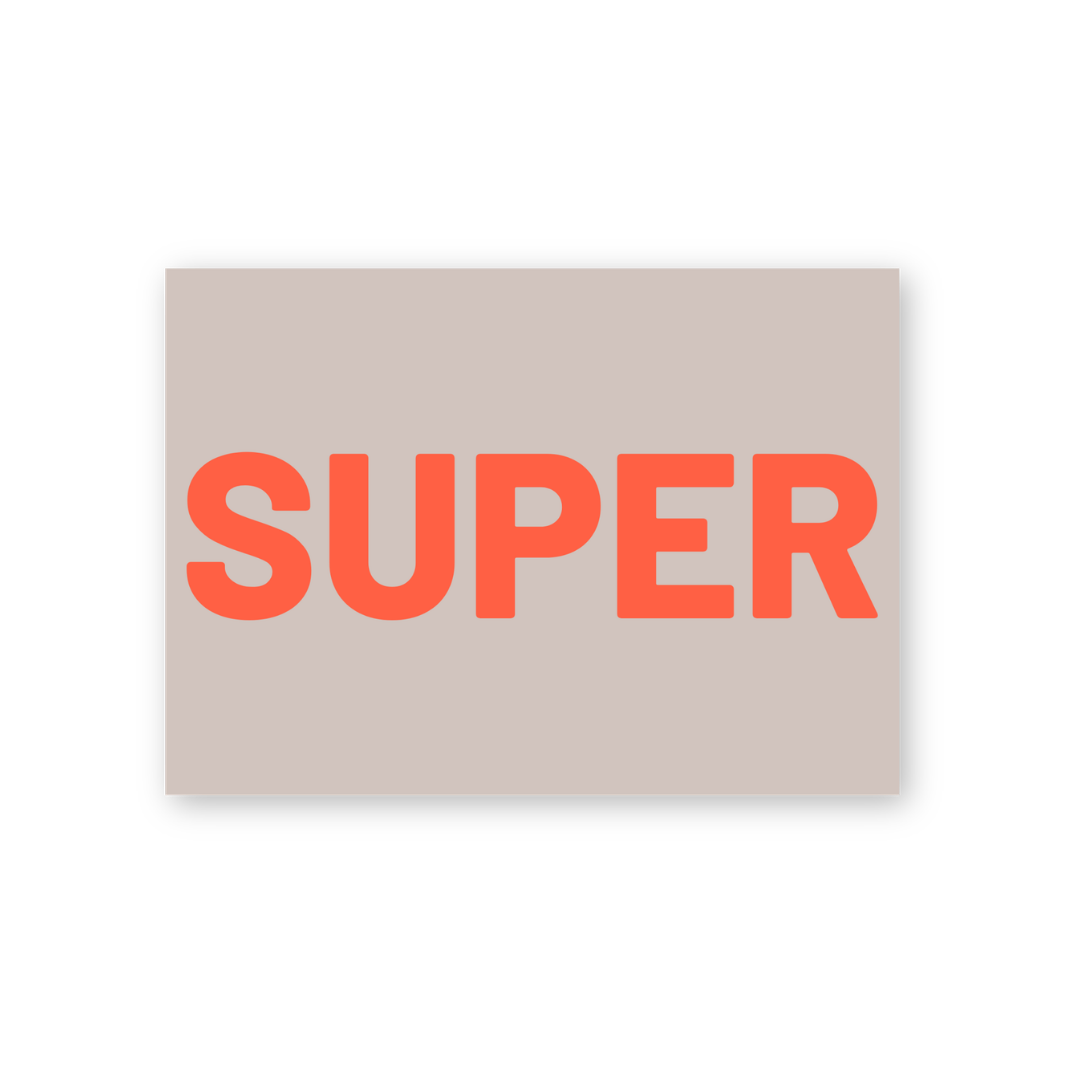 Postkarte - SUPER