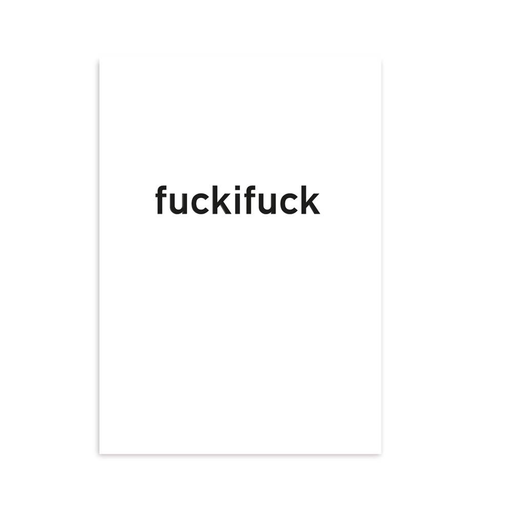 Postkarte fuckifuck