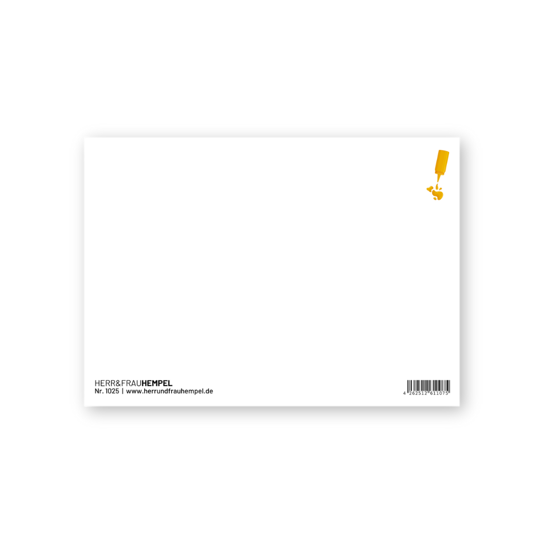 Postkarte - Senf zu meiner Wurst