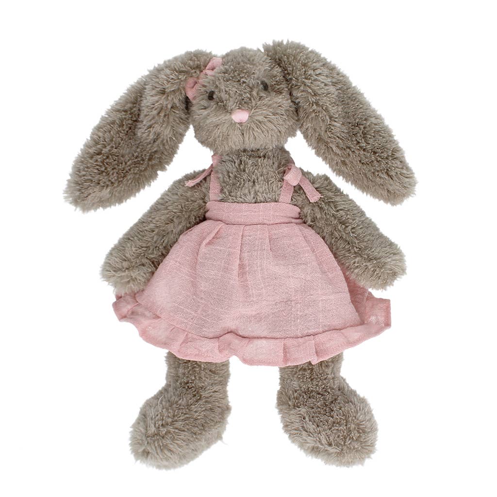 Plüschtier - Hase in einem rosa Kleid