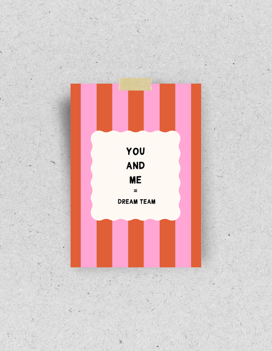 Postkarte "Dream Team" | Recyclingpapier