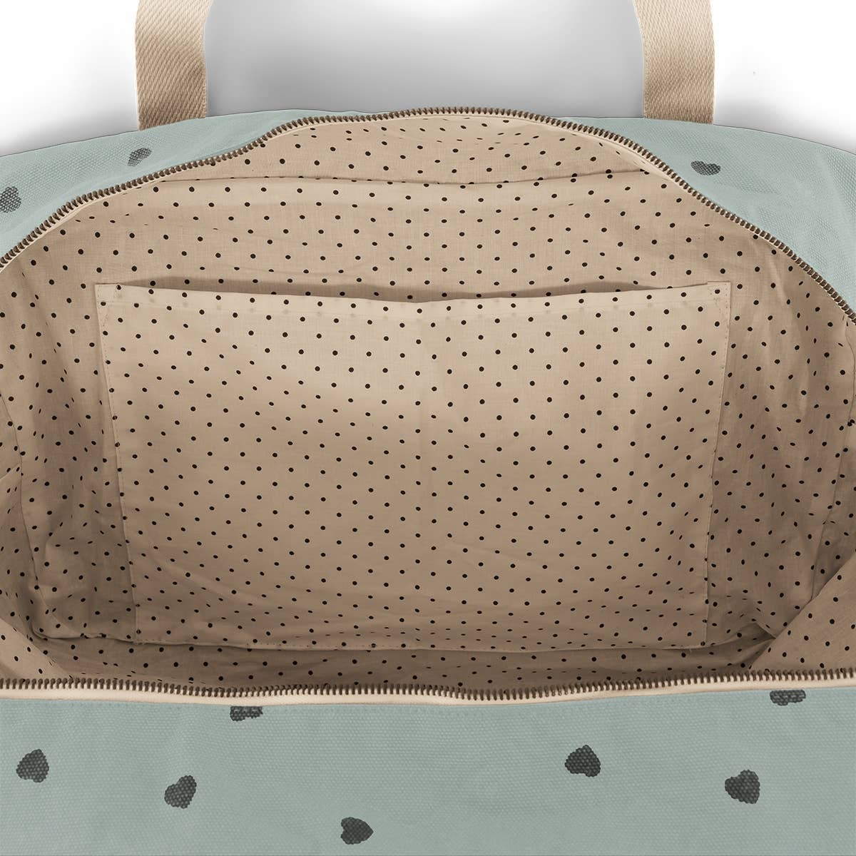 Raphael Wickeltasche und Weekender Blue Spray mit Herzmotiv