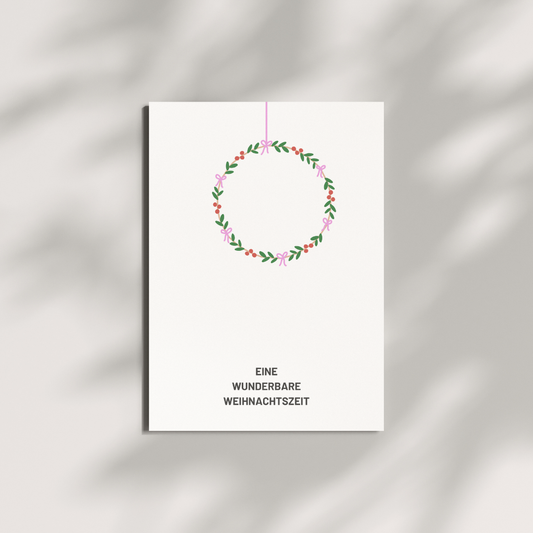 Postkarte - wunderbare Weihnachten