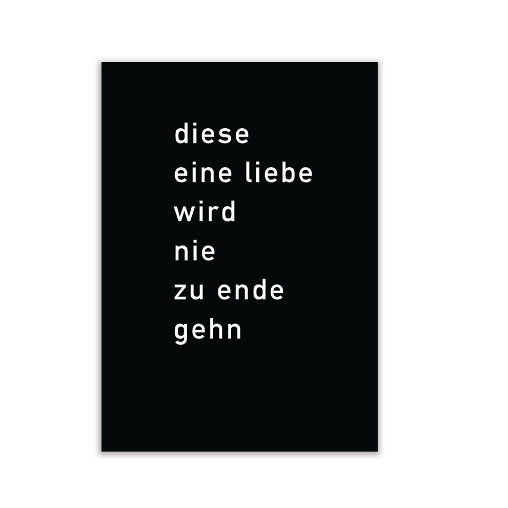 Postkarte Diese eine Liebe