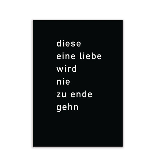 Postkarte Diese eine Liebe