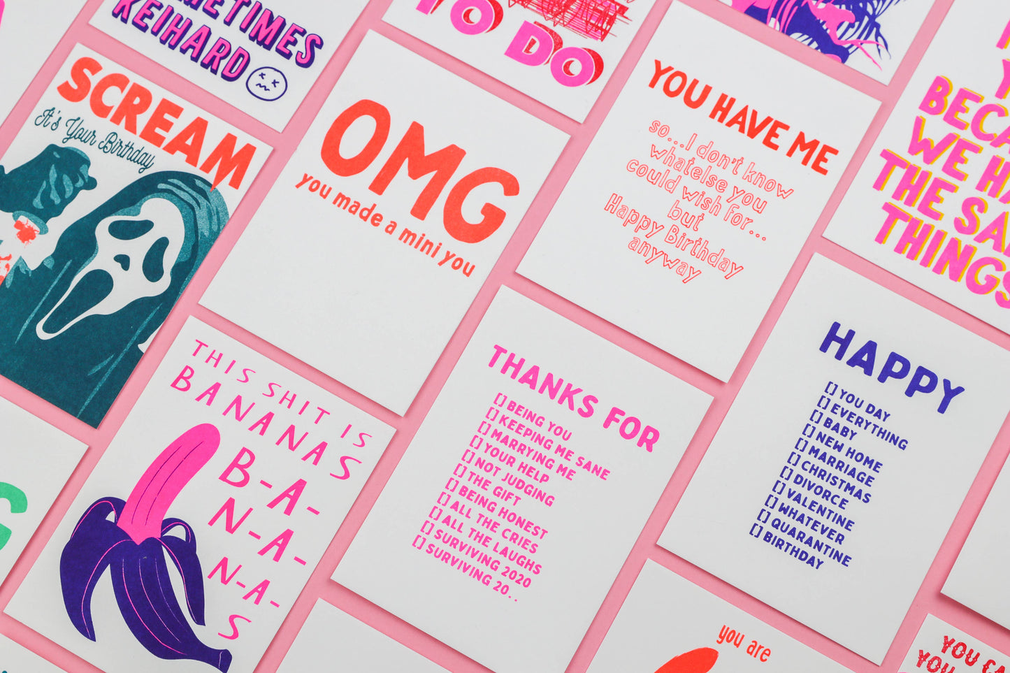 Postkarte „Thanks for being you, Marrying me“ von Studio Inktvis