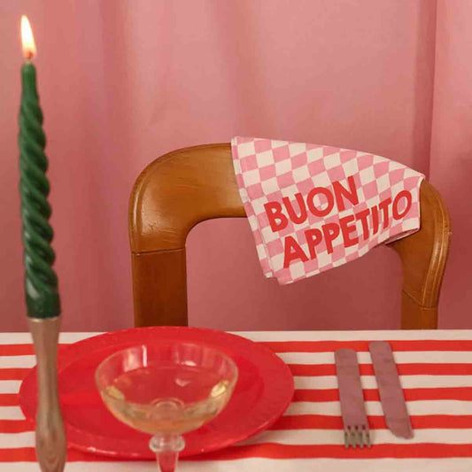 JOSEPHINE DAMIER ERDBEERE SERVIETTE - GUTEN APPETIT