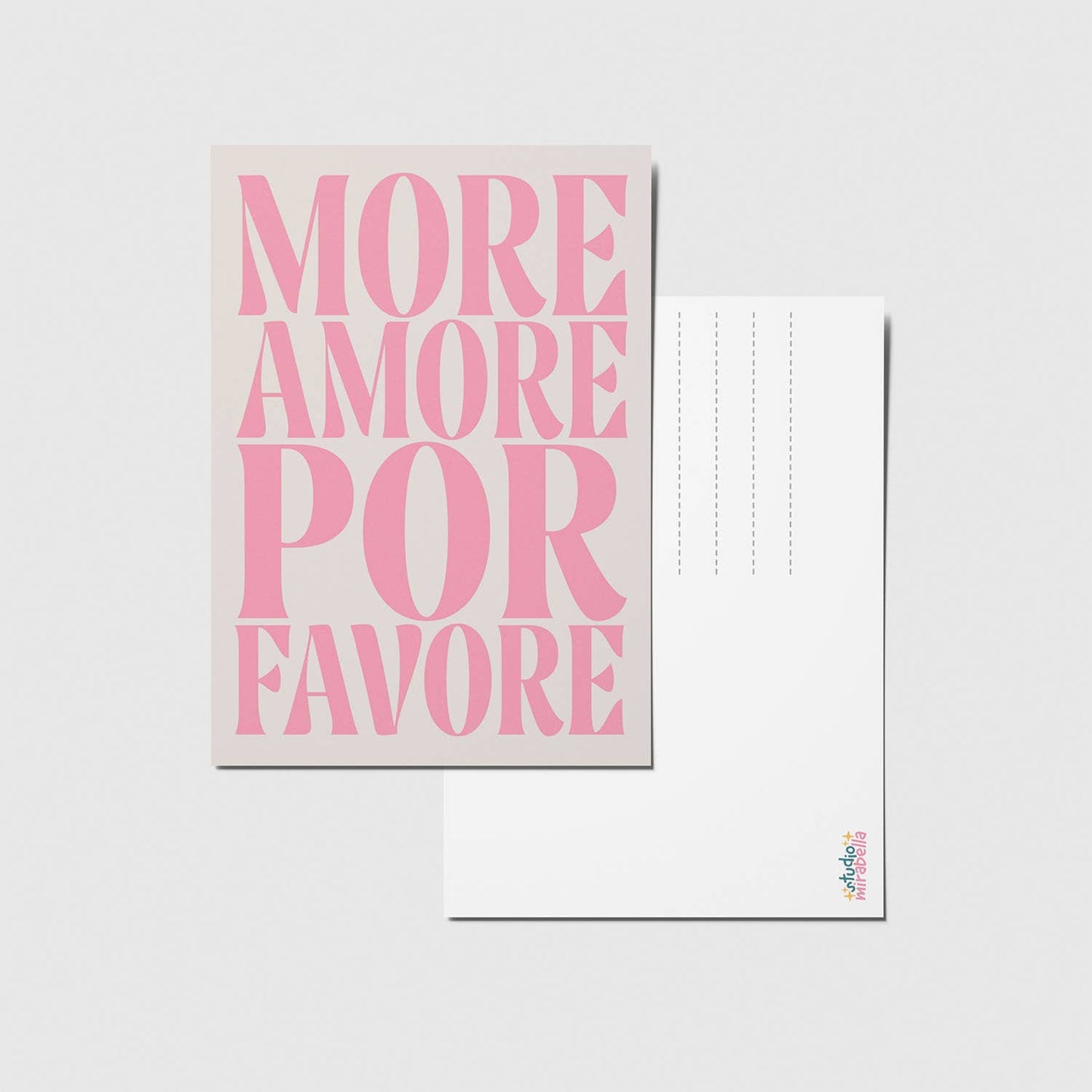 More amore por favore - A6 Postkarte