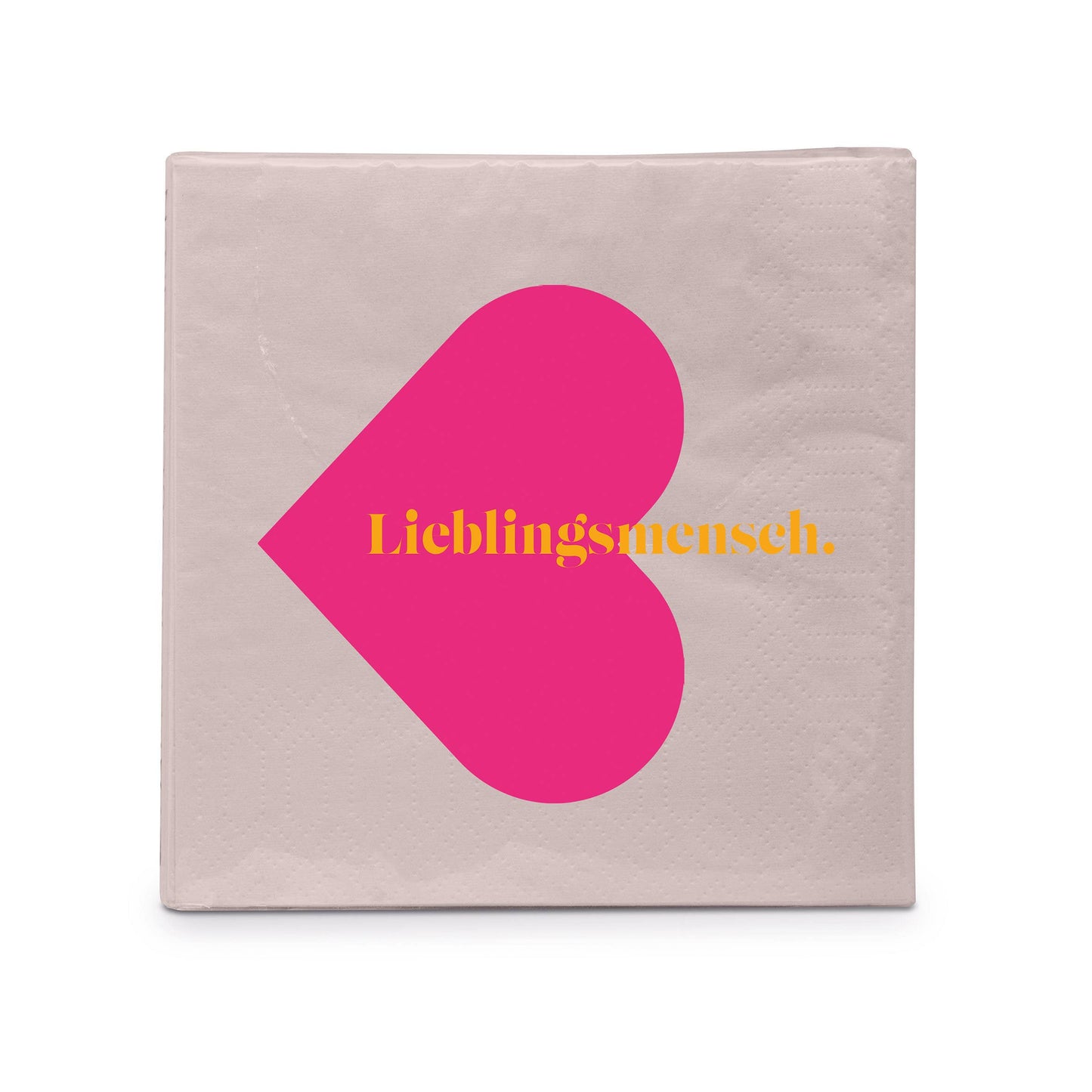 Lieblingsmensch pink Napkin 25x25