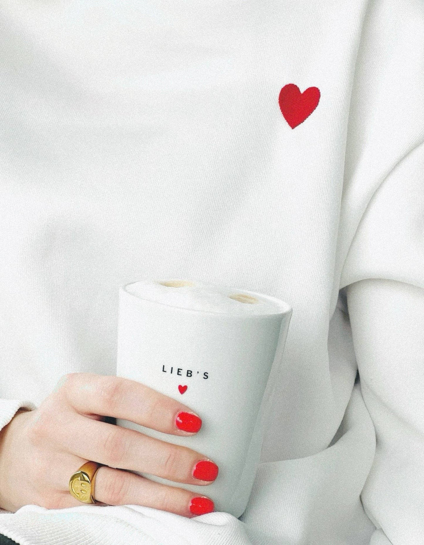 Becher Tasse Heart I Amore Bunt Spring Love