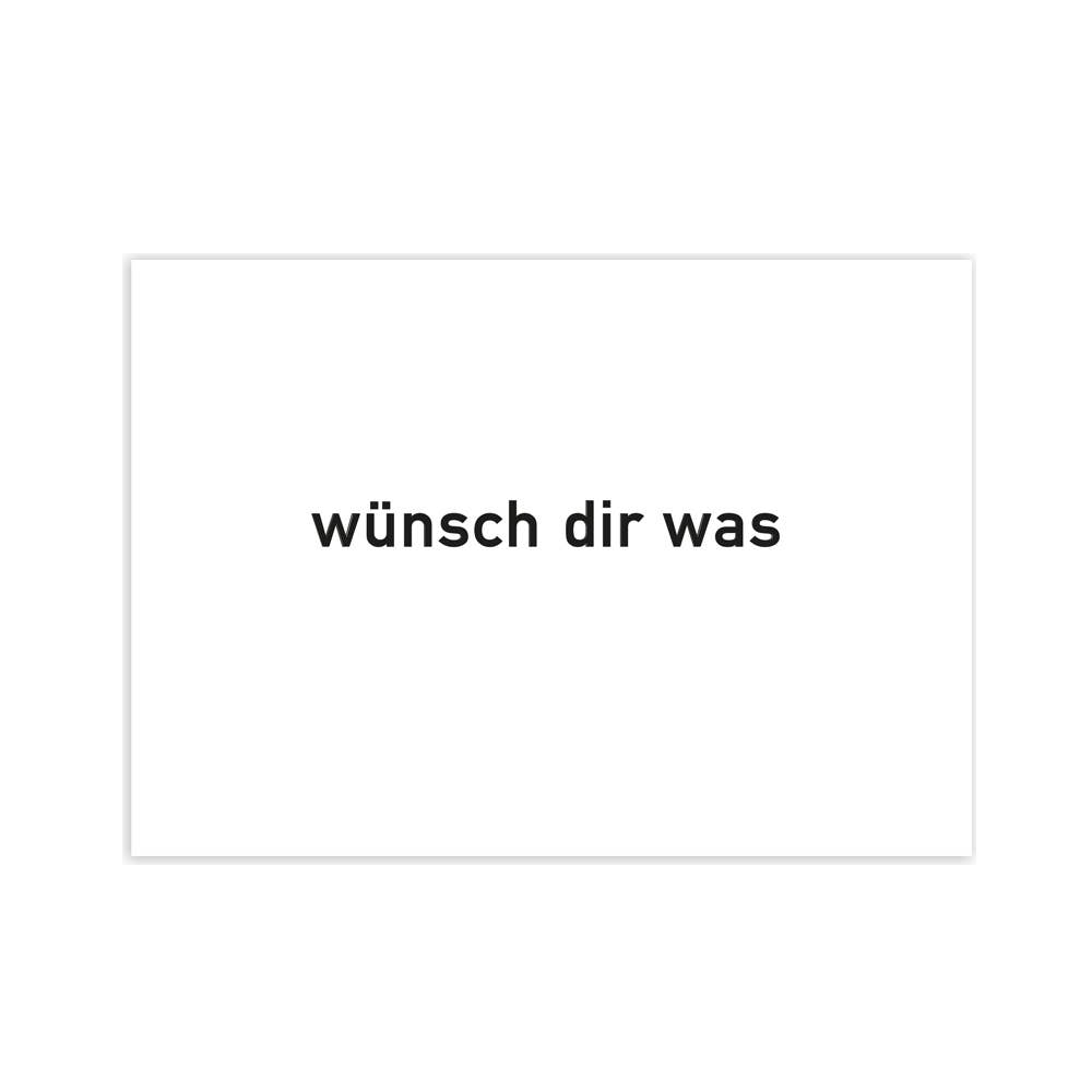 Postkarte Wünsch dir was
