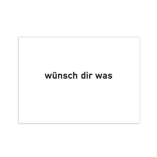 Postkarte Wünsch dir was