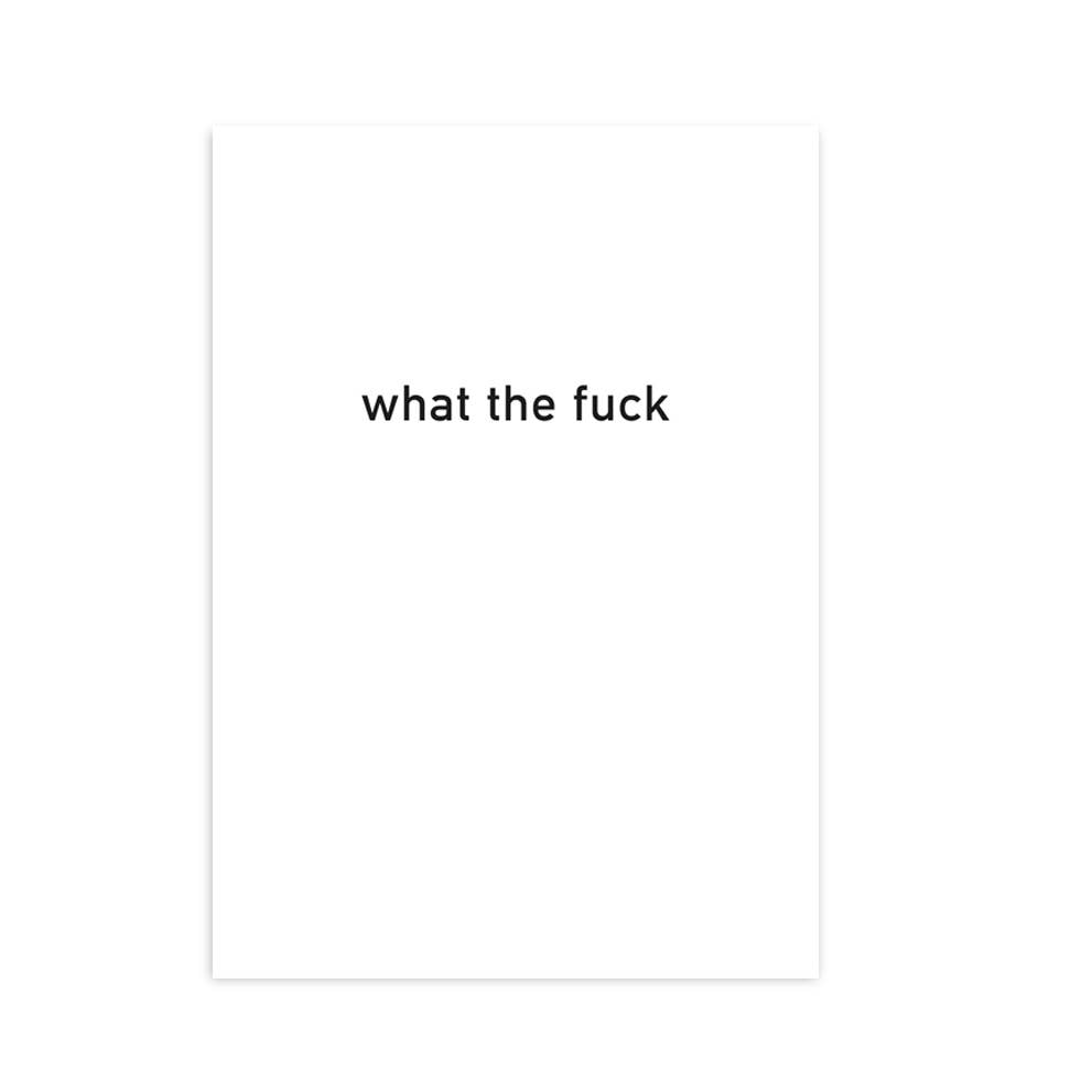 Postkarte What the fuck