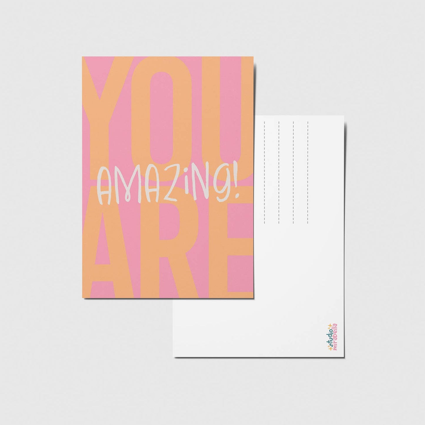 You are amazing - A6 Postkarte 