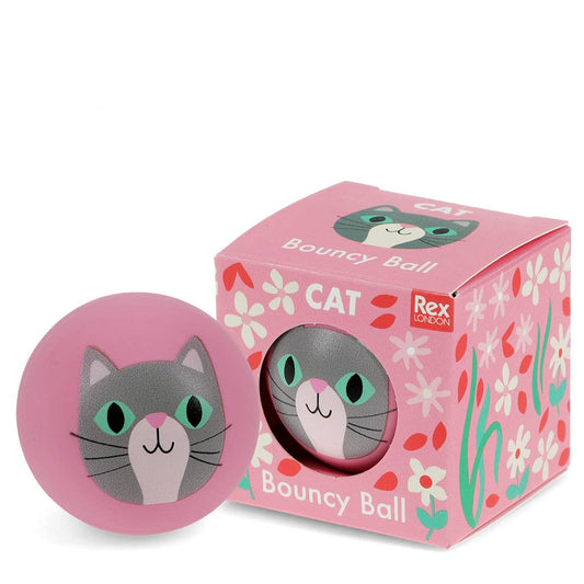 Hüpfball - Katze (rosa)