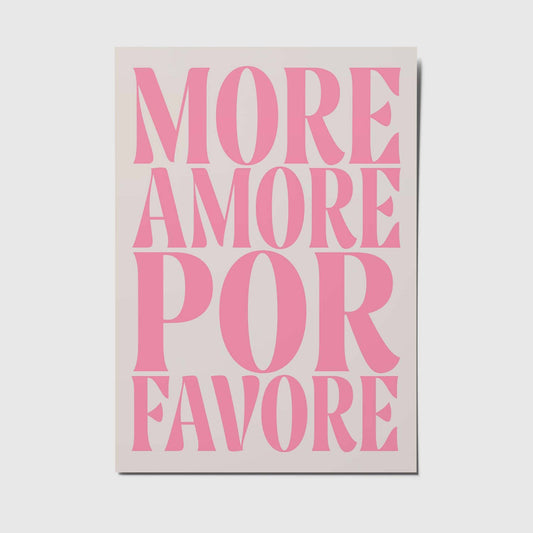More amore por favore - A6 Postkarte
