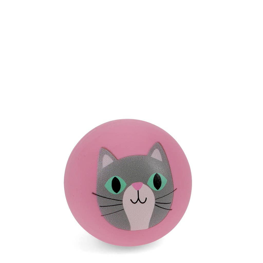 Hüpfball - Katze (rosa)