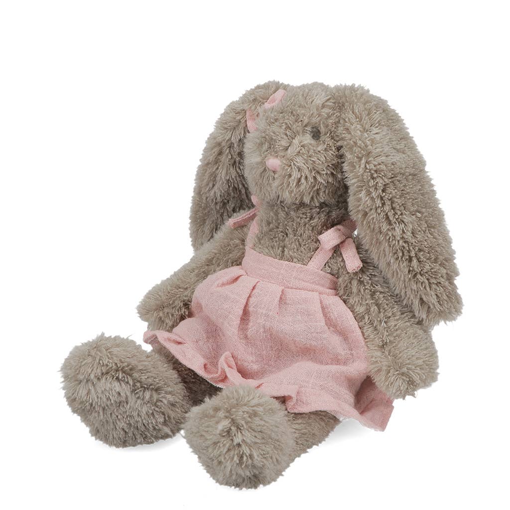 Plüschtier - Hase in einem rosa Kleid