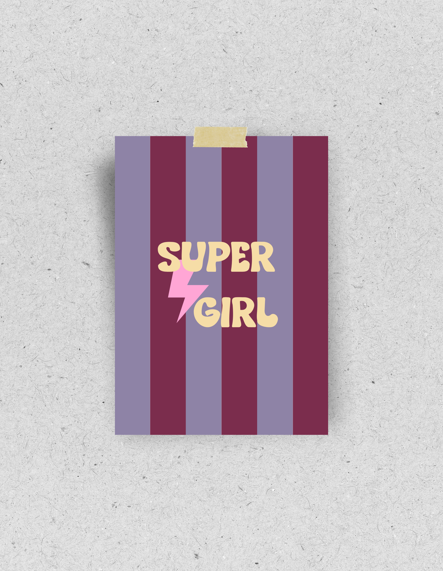 Postkarte "Super Girl"