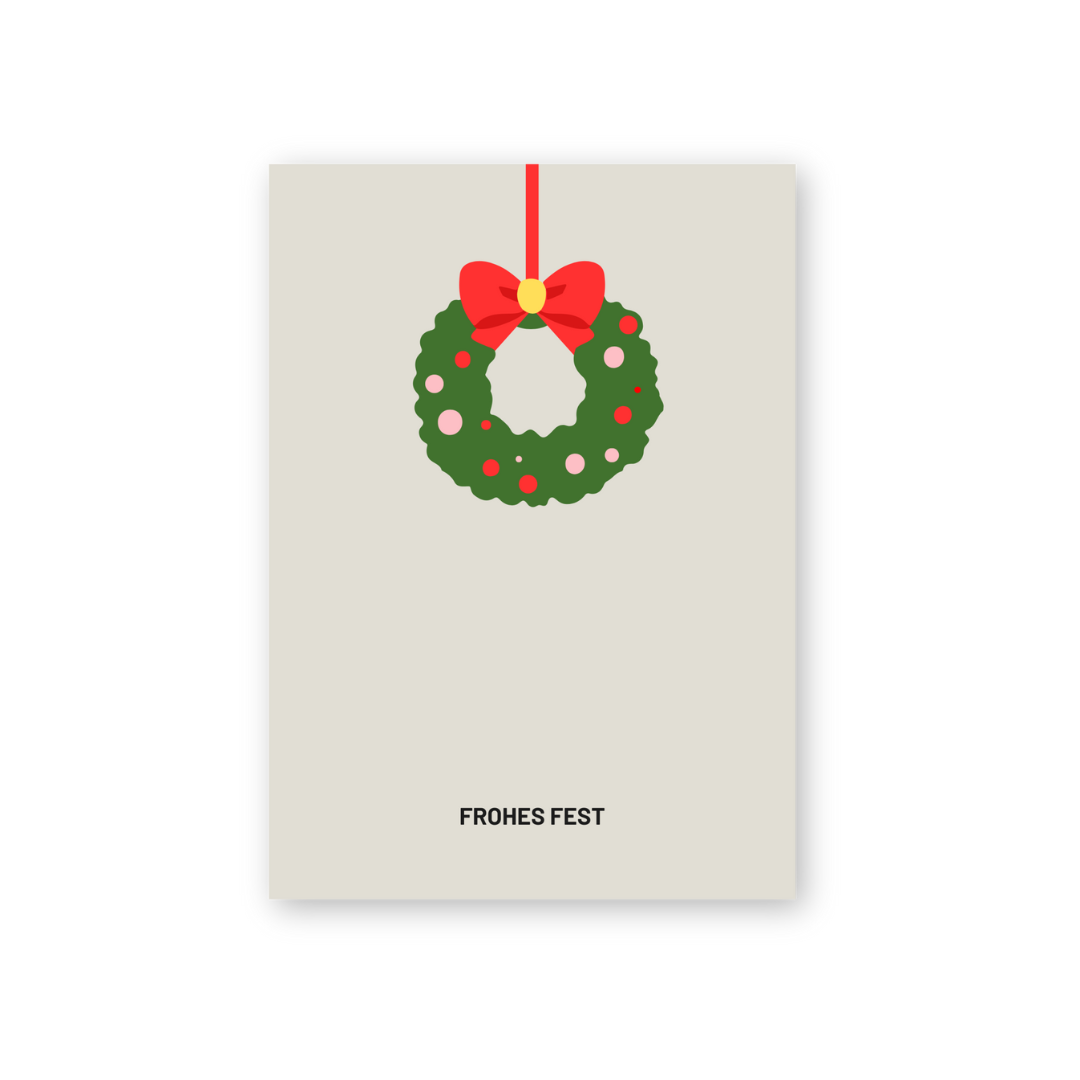 Postkarte - FROHES FEST