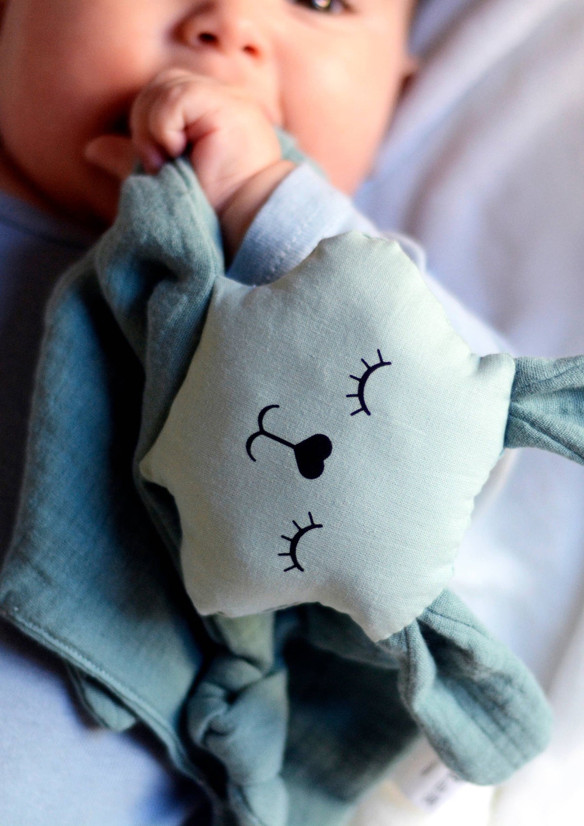 Bio Kuscheltier Hase für Babys aus Baumwolle