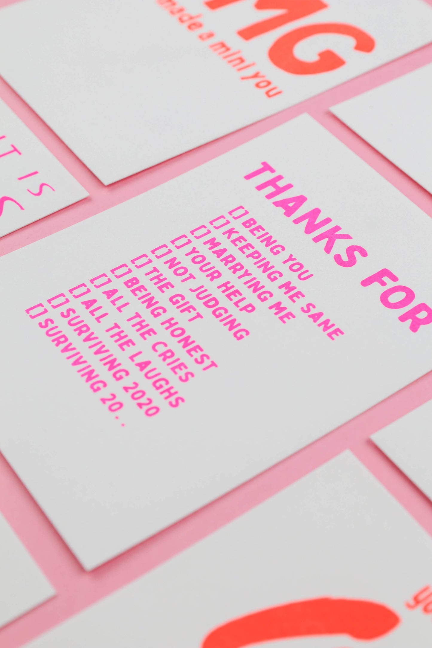 Postkarte „Thanks for being you, Marrying me“ von Studio Inktvis