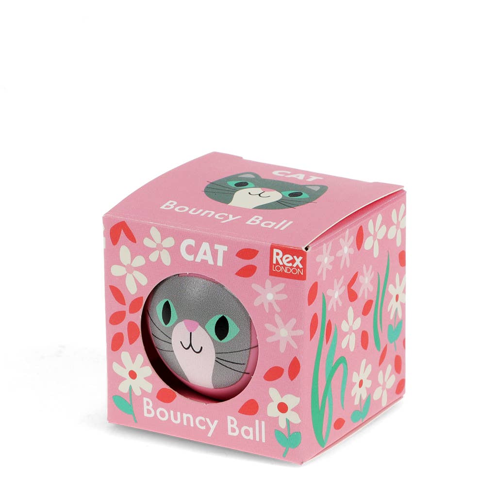 Hüpfball - Katze (rosa)