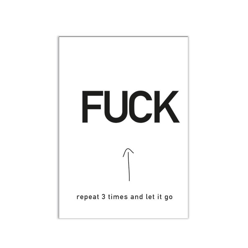 Postkarte Fuck Repeat