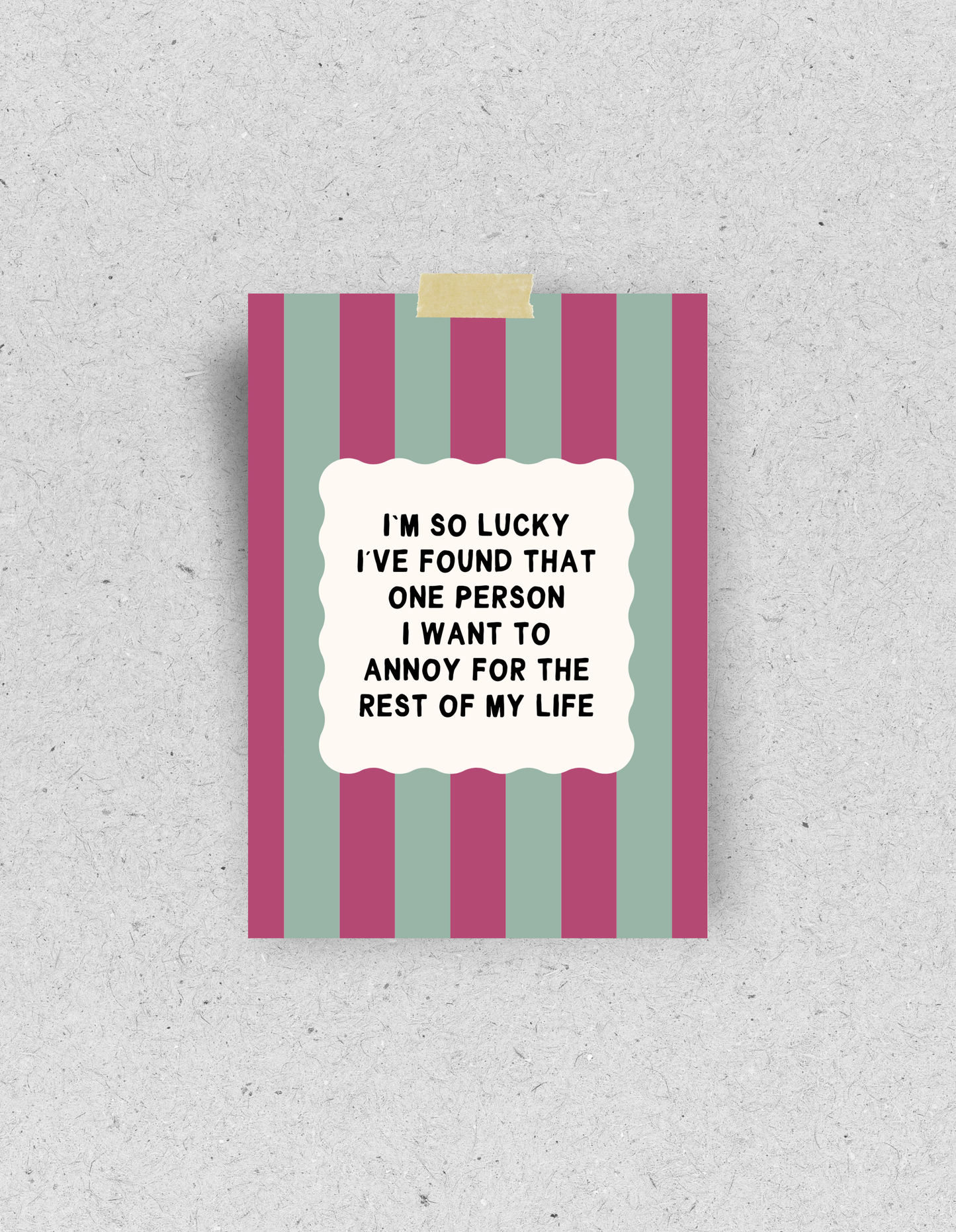 Postkarte "Annoying Person" | Recyclingpapier