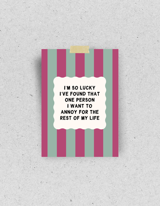 Postkarte "Annoying Person" | Recyclingpapier